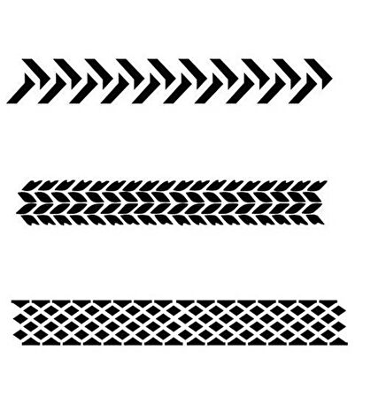 Vallejo ST-TX002 1/35 Tekerlek İzleri Desenli Esnek Boya Şablonu