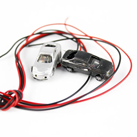 CP Model 1/200 Ölçek, Işıklı Araba Maketi- 2 Adet