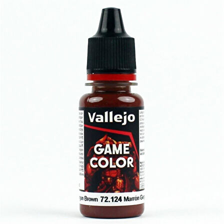 Vallejo 72124 18 ml. Gorgon Brown, Game Color Serisi Model Boyası