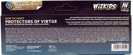 Vallejo 80252 8x8 ml. Protectors of Virtue, Wizkits Serisi Model Boyası Seti
