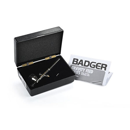 Badger 100-5 Üstten Besleme, İnce Nozul, 4.75 ml. Büyük Hazneli, Çift Tetikli Boya Tabancası