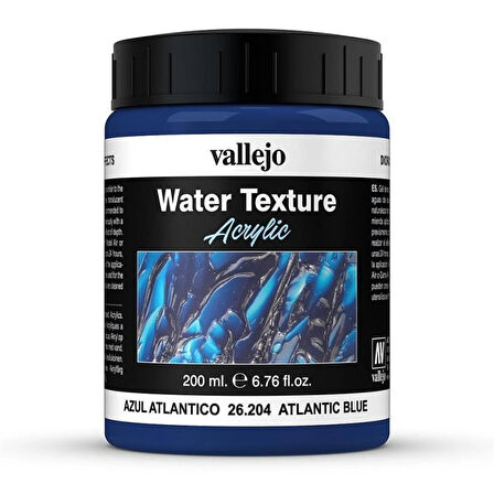 Vallejo 26204 200 ml. Atlantic Blue, Açık Deniz Su Dokusu