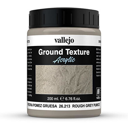 Vallejo 26213 200 ml. Grey Pumice, İri Taneli Zemin Dokusu