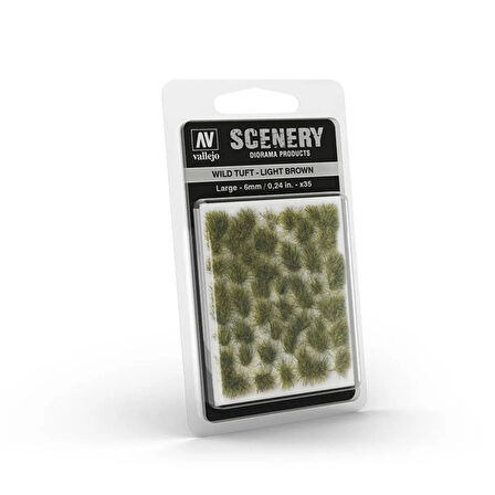 Vallejo SC418 Light Brown, 6 mm. Hazır Çim Dokusu