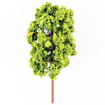 Hobbytime 11 Cm. Yassı Formlu Bahar Yeşili Ağacı Modeli, 1 Adet