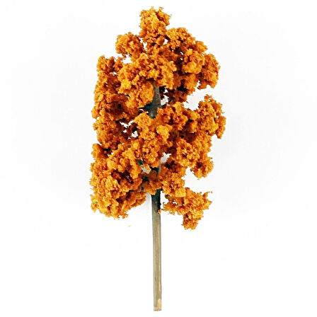 Hobbytime 9 Cm. Yassı Formlu Sonbahar Ağacı Modeli, 2 Adet