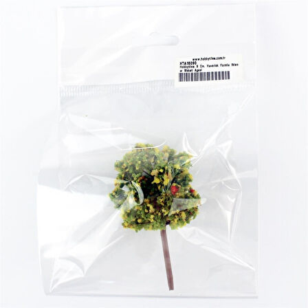 Hobbytime 9 Cm. Yuvarlak Formlu Ihlamur Ağacı Modeli, 2 Adet