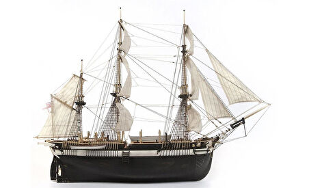 Occre 12004 1/75 Ölçek, HMS Terror, 68 cm. Yelkenli ve Buharlı İngiliz Keşif Gemisi, Ahşap Model Kiti