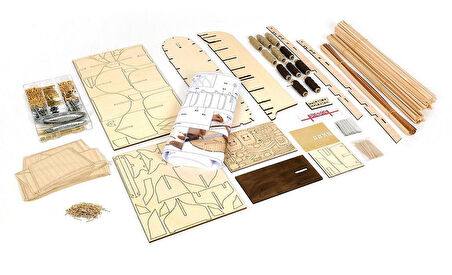 Occre 12004 1/75 Ölçek, HMS Terror, 68 cm. Yelkenli ve Buharlı İngiliz Keşif Gemisi, Ahşap Model Kiti