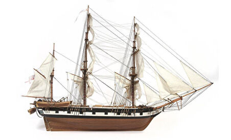 Occre 12005 1/60 Ölçek, Beagle, 72 cm. Yelkenli İngiliz Keşif Gemisi, Ahşap Model Kiti