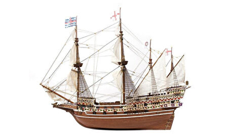 Occre 13004 1/85 Ölçek, HMS Revenge, 70 cm Yelkenli İngiliz Kalyonu, Ahşap Model Kiti