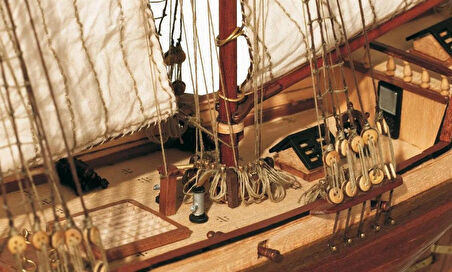 Occre 12500 1/100 Ölçek, Albatros, 57 cm. Yelkenli Sahil Muhafaza Gemisi, Ahşap Model Kiti