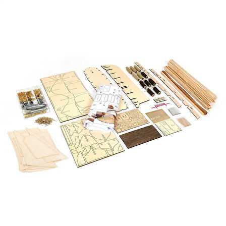 Occre 12009 1/75 Ölçek, HMS Erebus, 68 cm. Yelkenli ve Buharlı Keşif Gemisi, Ahşap Model Kiti