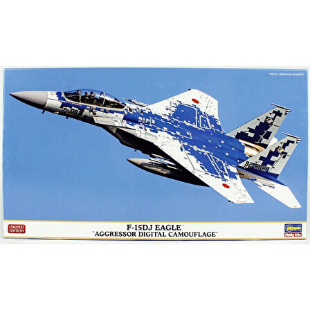 Hasegawa 2454 1/72 Ölçek, F-15DJ Eagle (Aggressor Digital Camouflage), (Limited Edition), Savaş Uçağı Plastik Model Kiti