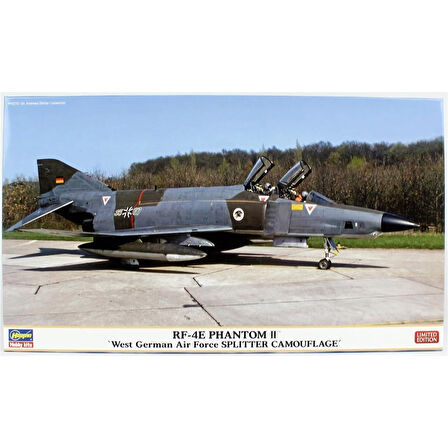 Hasegawa 2445 1/72 Ölçek, RF-4E Phantom II (West German Air Force Splıtter Camouflage), (Limited Edition),  Savaş Uçağı Plastik