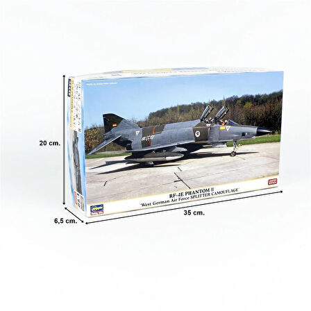 Hasegawa 2445 1/72 Ölçek, RF-4E Phantom II (West German Air Force Splıtter Camouflage), (Limited Edition),  Savaş Uçağı Plastik
