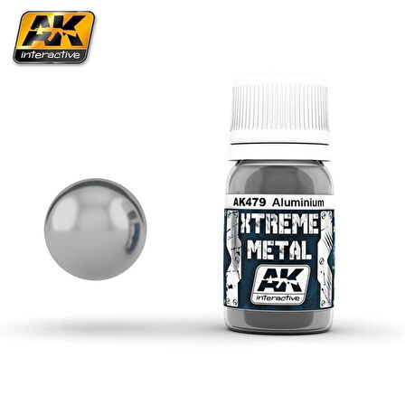 AK 479 30 ml. Alüminyum Rengi, Xtreme Metal Serisi Model Boyası