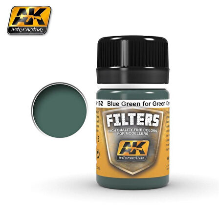 AK 4162 35 ml. Yeşil Mavi, Filters Serisi Enamel Model Boyası