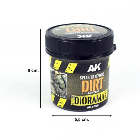 AK 8035 100 ml. Kir Sıçrama Efekti, Akrilik, Diorama Serisi Zemin Dokusu
