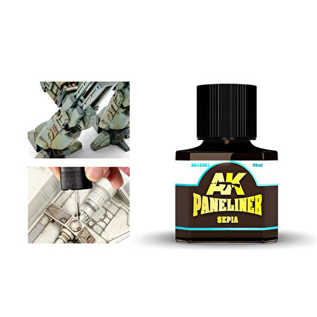 AK 12021 40 ml. Paneliner, Sepia, Enamel Boya