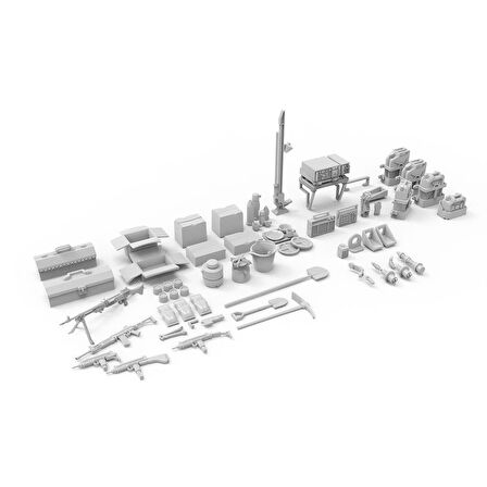 AK 35006 1/35 Ölçek, İsrail Ordusu Aksesuarları, Plastik Model Kiti