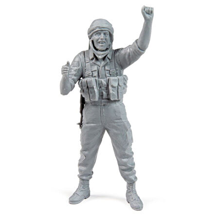 AK 35017 1/35 Ölçek, 4 Adet Teknik Mürettebat, Plastik Figür Kiti