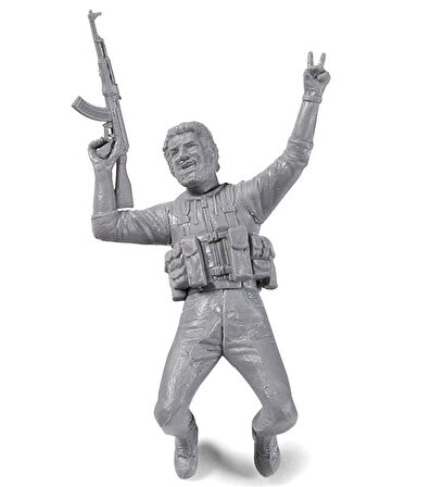 AK 35017 1/35 Ölçek, 4 Adet Teknik Mürettebat, Plastik Figür Kiti