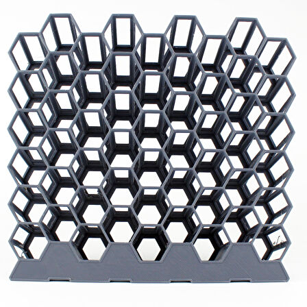 Gri Boya Standı, 63 Adet 17 ml. Boyalar İçin