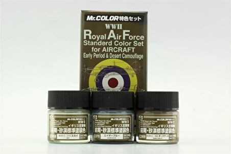 Mr.Hobby CS-683 3x10 ml. Royal Air Force (WW II) Early, Mr.Color Serisi Model Boyası Seti