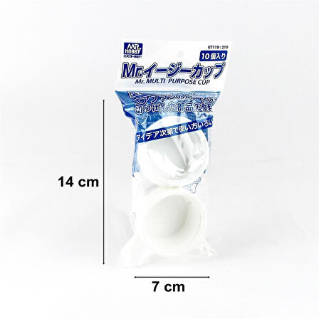 Mr.Hobby GT-119 Temizleme ve Yıkama Kabı, 60 ml, 10 Adet, Plastik