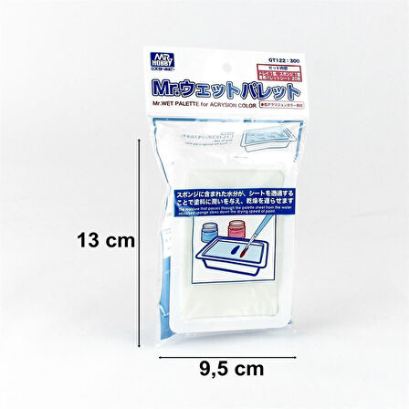 Mr.Hobby GT-122 Islak Palet,(Plastik Tepsi, Uygulama Kaşığı, 20 Adet Özel Levha)