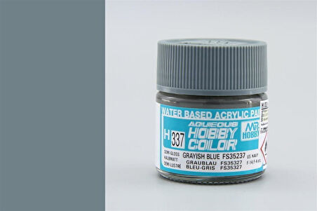 Mr.Hobby H-337 10 ml. Grayish Blue FS35237, Aqueous Serisi Model Boyası