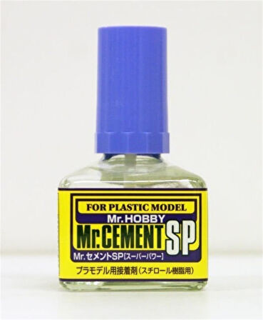 Mr.Hobby MC-131 40 ml. Mr.Cement SP, Hızlı ve Güçlü,İnceltilmiş Plastik Yapıştırıcısı