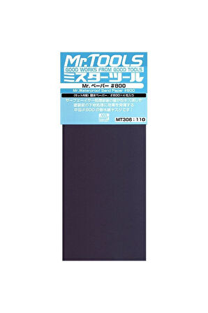 Mr.Hobby MT-306 Su Geçirmez, Kum Zımparası, No.800x4