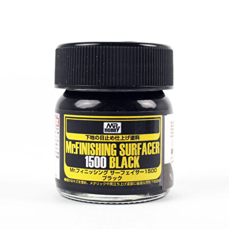 Mr.Hobby SF-288 40 ml. Mr.Finishing Surfacer 1500, Siyah Astar Model Boyası
