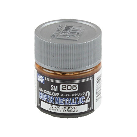 Mr.Hobby SM-205 10 ml. Super Titanium, Metallic Colors-II Serisi Model Boyası