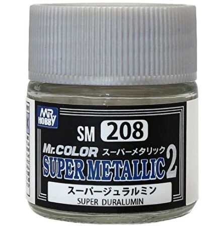 Mr.Hobby SM-208 10 ml. Super Duralumin, Metallic Colors-II Serisi Model Boyası