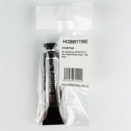 AK ABT040 20 ml. Yağlı Boya, Sap Green/Faded Green