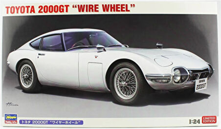 Hasegawa 20617 1/24 Ölçek, Toyota 2000GT (Wire Wheel), (Limited Edition) Otomobil Plastik Model Kiti