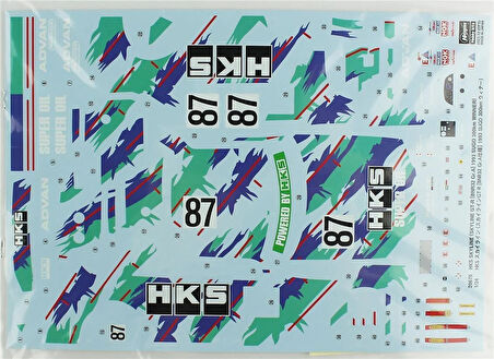 Hasegawa 20670 1/24 Ölçek, HKS Skyline Skyline GT-R [BNR32 Gr.A] 1993 SUGO 300km winner, (Limited Edition) Yarış Aracı Plastik