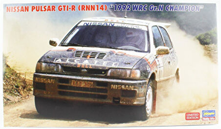 Hasegawa 20676 1/24 Ölçek, Nissan Pulsar GTI-R (RNN14) (1992 WRC Gr.N Champion), (Limited Edition) Yarış Aracı Plastik Model Ki