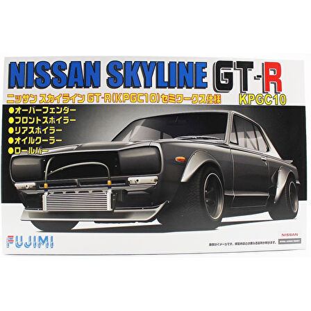 Fujimi ID-163 03840 1/24 Ölçek, Nissan KPGC10 Skyline GT-R Semi- Works, Otomobil Plastik Model Kiti