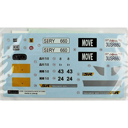 Fujimi ID-30 04673 1/24 Ölçek, Daihatsu Move CX '95, Otomobil Plastik Model Kiti