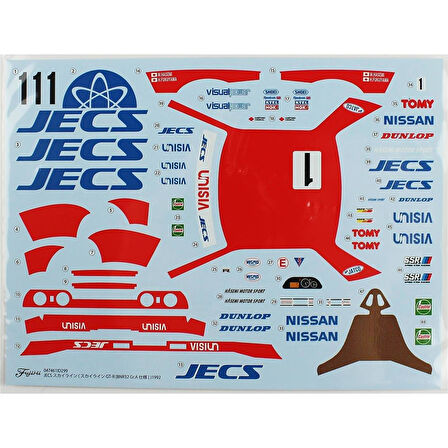 Fujimi ID-299 04746 1/24 Ölçek, Nissan JECS Skyline (Skyline GT-R [BNR32 Gr.A]) 1992, Yarış Aracı Plastik Model Kiti