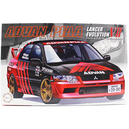 Fujimi ID-307 04762 1/24 Ölçek, Mitsubishi Advan-Piaa Lancer Evolution VII, Yarış AracıPlastik Model Kiti