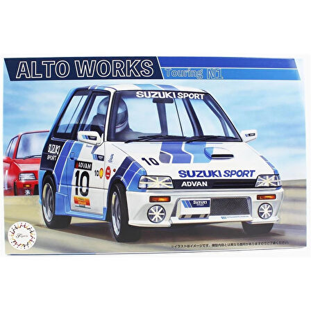Fujimi ID-310 04765 1/24 Ölçek, Suzuki Alto Works Touring N1, Yarış Aracı Plastik Model Kiti