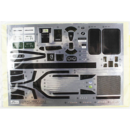 Fujimi C-NX-1 06609 1/24 Ölçek, Toyota Vellfire ZA G Edition (Black), Minibüs Plastik Model Kiti
