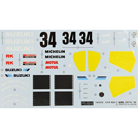 BİKE-NO18 1/12 SUZUKİ RGV- LATEST TYPE XR-7
