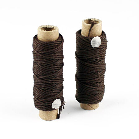 Occre 17035 0,8 mm. Kahve Renkli Pamuk İplik, 2 Makara