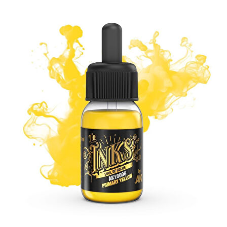 AK 16006 30 ml. Akrilik Mürekkep, Primary Yellow
